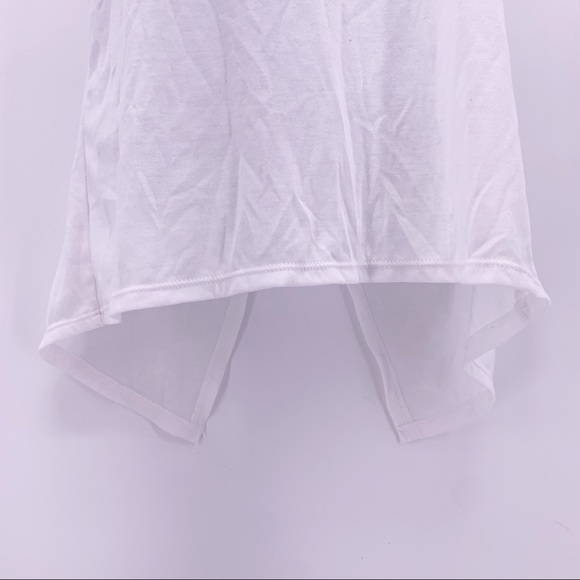 Nike Dri-Fit Peace Love Swoosh White Tank Top Size XS - Picture 3 of 11